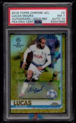 Lucas Moura [Autograph Gold Refractor] #2 Soccer Cards 2018 Topps Chrome UEFA Champions League Prices
