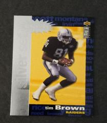 Tim Brown [Silver 10/1] Football Cards 1995 Collector's Choice Crash the Game Prices