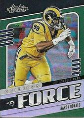 Aaron Donald [Spectrum Green] #19 Football Cards 2019 Panini Absolute Gridiron Force Prices