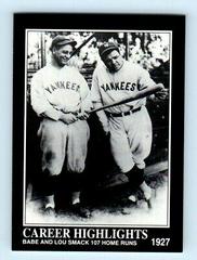 1927 Babe and Lou Smack 107 HR's #81 Baseball Cards 1992 Megacards Babe Ruth Prices