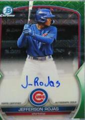 Jefferson Rojas [Green] #BMA-JRS Baseball Cards 2023 Bowman Chrome Prospect Mega Box Autographs Prices