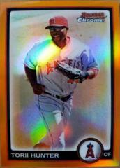 Torii Hunter [Orange Refractor] #116 Baseball Cards 2010 Bowman Chrome Prices