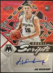Joe Wieskamp [Red Wave] Basketball Cards 2021 Panini Mosaic Rookie Scripts Autographs Prices