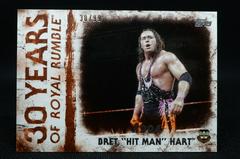Bret 'Hit Man' Hart [Orange] #RR-5 Wrestling Cards 2018 Topps WWE Undisputed 30 Years of Royal Rumble Prices