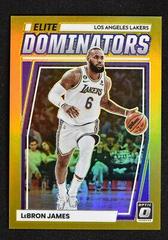 LeBron James [Gold] #22 Basketball Cards 2022 Panini Donruss Optic Elite Dominators Prices