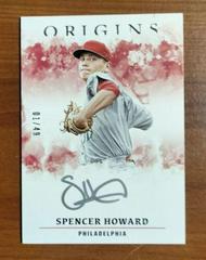 Spencer Howard [Silver Ink] Baseball Cards 2021 Panini Chronicles Origins Autographs Prices