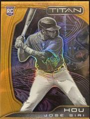 Jose Siri [Neon Orange] Baseball Cards 2022 Panini Chronicles Titan Prices