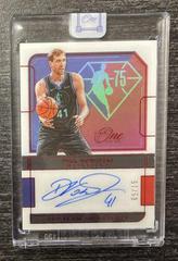 Dirk Nowitzki [Red] Basketball Cards 2021 Panini One and One 75th Team Signatures Prices