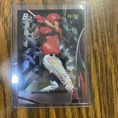Brandon Marsh [Black] Baseball Cards 2017 Bowman Platinum Top Prospects Prices