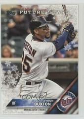 Byron Buxton [Metallic Snowflake] Baseball Cards 2016 Topps Holiday Prices