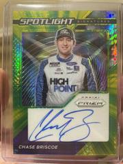 Chase Briscoe [Hyper Green Yellow] #SS-CB Racing Cards 2021 Panini Prizm Spotlight Signatures Prices