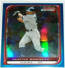 Ichiro [Blue Refractor] #176 Baseball Cards 2008 Bowman Chrome Prices