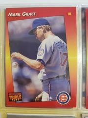 Mark Grace #114 Baseball Cards 1992 Panini Donruss Triple Play Prices