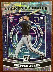 Chipper Jones [Vector] #LL3 Baseball Cards 2023 Panini Donruss Locked and Loaded Prices
