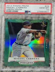 Miguel Cabrera [Green Prizm] Baseball Cards 2012 Panini Prizm Prices