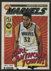 Karl Anthony Towns [Press Proof] #6 Basketball Cards 2019 Panini Donruss Net Marvels Prices
