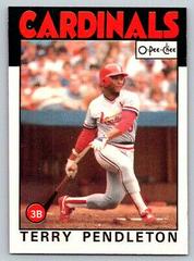 Terry Pendleton #321 Baseball Cards 1986 O Pee Chee Prices