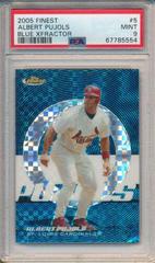 Albert Pujols [Blue Xfractor] #5 Baseball Cards 2005 Finest Prices