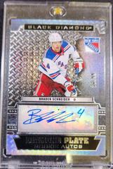 Braden Schneider #DPR-BS Hockey Cards 2022 Upper Deck Black Diamond Plate Rookie Autographs Prices