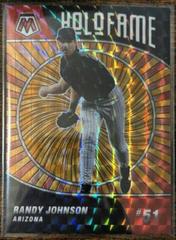 Randy Johnson [Reactive Orange] #HF-3 Baseball Cards 2022 Panini Mosaic Holofame Prices