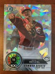 Nick Senzel [Atomic] Baseball Cards 2018 Bowman Scouts' Top 100 Prices
