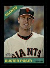 Buster Posey [Chrome Black Refractor] Baseball Cards 2015 Topps Heritage Prices