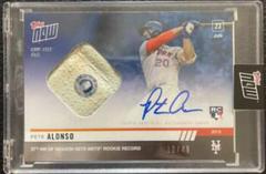 Pete Alonso [Autograph Relic Blue] #705B Baseball Cards 2019 Topps Now Prices