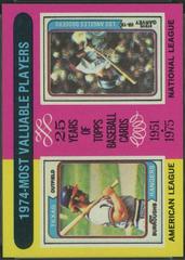 1974 MVP's [Jeff Burroughs, Steve Garvey] #212 Baseball Cards 1975 Topps Prices