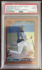 Ken Griffey Jr. [Series 2 Artist's Proof] Baseball Cards 1996 Score Dugout Collection Prices
