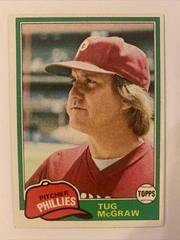 Tug McGraw #40 Baseball Cards 1981 Topps Prices