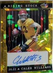 Caleb Williams #RS-CW1 Football Cards 2022 Leaf Valiant Autographs Rising Stock Prices