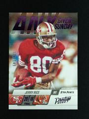 Jerry Rice [Purple] Football Cards 2022 Panini Prestige Any Given Sunday Prices