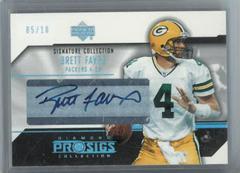 Brett Favre [Platinum] Football Cards 2004 Upper Deck Diamond Pro Sigs Signature Collection Prices