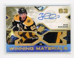 Brad Marchand [Autograph Premium] Hockey Cards 2021 SPx Winning Materials Prices