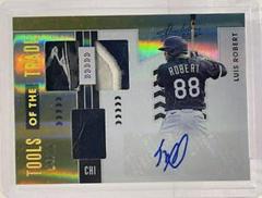 Luis Robert [Material Signature Gold] #113 Baseball Cards 2020 Panini Absolute Prices