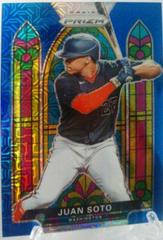 Juan Soto [Blue Mojo Prizm] #SG-3 Baseball Cards 2021 Panini Prizm Stained Glass Prices