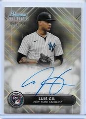 Luis Gil [Refractor] Baseball Cards 2022 Bowman Sterling Rookie Autographs Prices