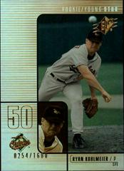 Ryan Kohlmeier #194 Baseball Cards 2000 Spx Prices