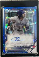 Austin Martin Baseball Cards 2021 Bowman Sapphire Autographs Prices