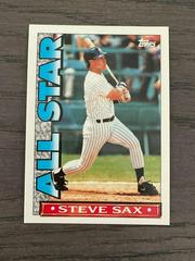 Steve Sax #18 Baseball Cards 1990 Topps TV All Stars Prices
