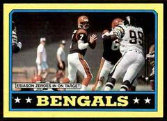 Bengals Team [Boomer Esiason] Football Cards 1986 Topps Prices