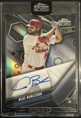 Alec Burleson [Refractor] Baseball Cards 2023 Topps Chrome Black Autographs Prices