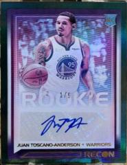 Juan Toscano Anderson [Green] Basketball Cards 2021 Panini Recon Rookie Signatures Prices