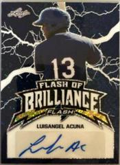 Luisangel Acuna [Blue] Baseball Cards 2020 Leaf Flash of Brilliance Autographs Prices
