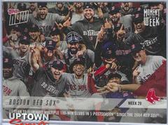 Boston Red Sox #MOW29 Baseball Cards 2018 Topps Now Moment of the Week Prices