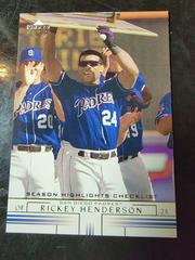 Rickey Henderson #498 Baseball Cards 2002 Upper Deck Prices