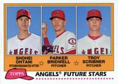 Parker Bridwell, Troy Scribner, Shohei Ohtani Baseball Cards 2018 Topps Archives 1981 Future Stars Trios Prices