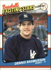 Dennis Rasmussen #35 Baseball Cards 1987 Fleer Exciting Stars Prices