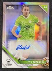 Lena Oberdorf [Inferno Refractor] Soccer Cards 2021 Topps Chrome UEFA Women’s Champions League Autographs Prices