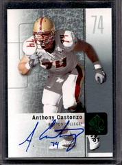 Anthony Castonzo [Autograph] #2 Football Cards 2011 SP Authentic Prices
